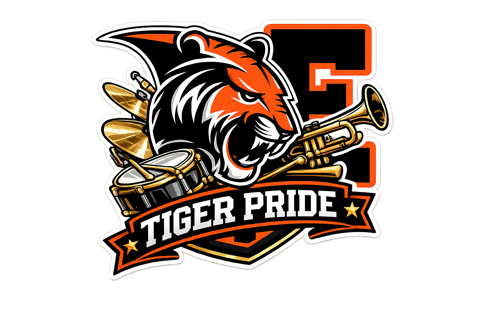 Tiger Pride Erie High School Bands graphic